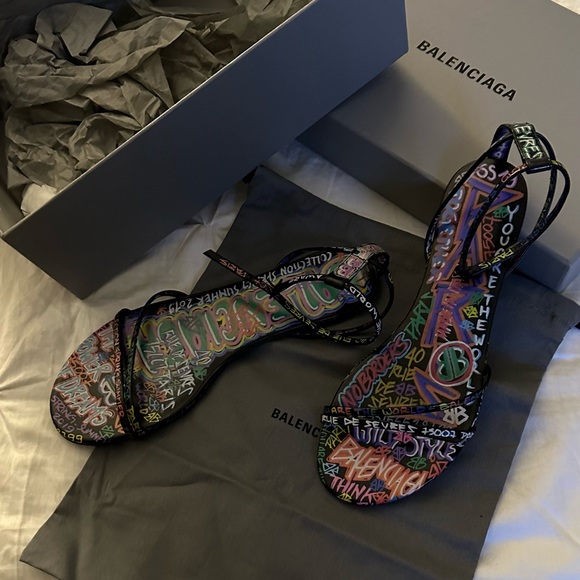 Balenciaga Graffiti Sandals - Picture 3 of 9